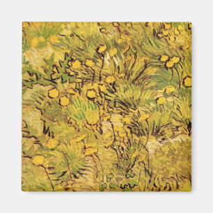Imán Un campo de flores amarillas por Vincent van Gogh