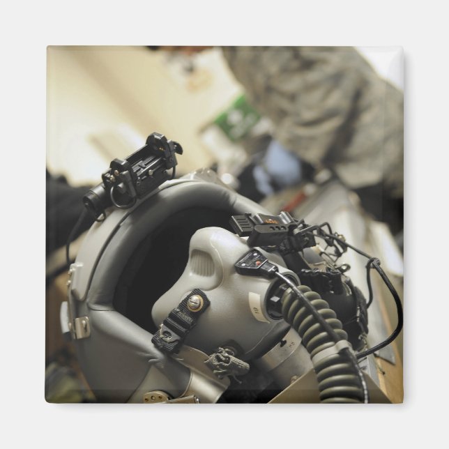 Imán Un casco de la tripulación de vuelo completamente  (Frente)