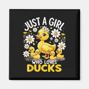 Imán Un Chica al que le encantan los patos