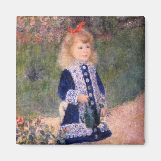Imán Un Chica con una lata de agua de Pierre Renoir (Frente)