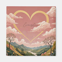 Imán Un Chica con una mirada sentida y personalizada