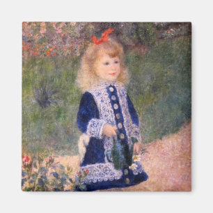 Imán Un chica con una regadera de Pedro Renoir