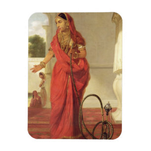 Imán Un chica de baile indio con una cachimba, 1772
