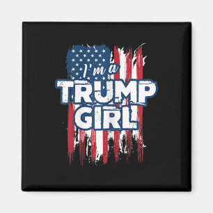 Imán Un Chica Trump a favor del presidente Donald Trump