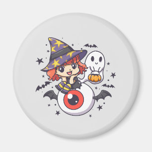 Imán Un chico brujo para Halloween