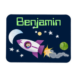 Imán Un chico lindo en el ilustracion de personalizado