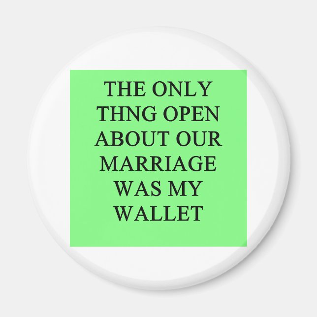 Imán un chiste de divorcio divertido para los hombres (Frente)