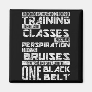 Imán Un cinturón negro artes marciales Jiu Jitsu Karate