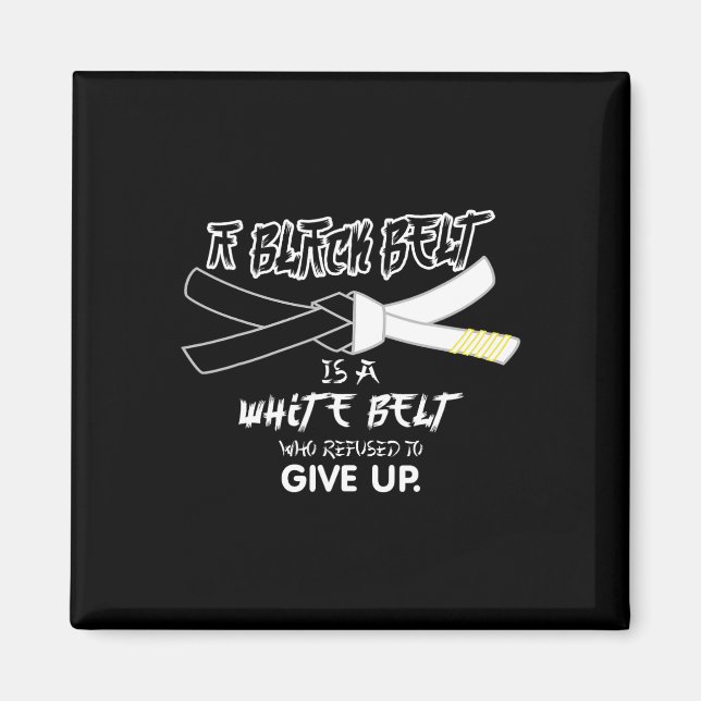 Imán Un Cinturón Negro Es Un Arte Marcial Del Cinturón  (Frente)
