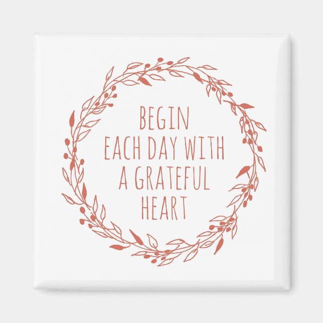 Imán Un Corazón Agradecido (Frente)