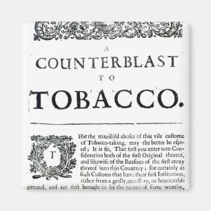 Imán Un Counterblast al tabaco