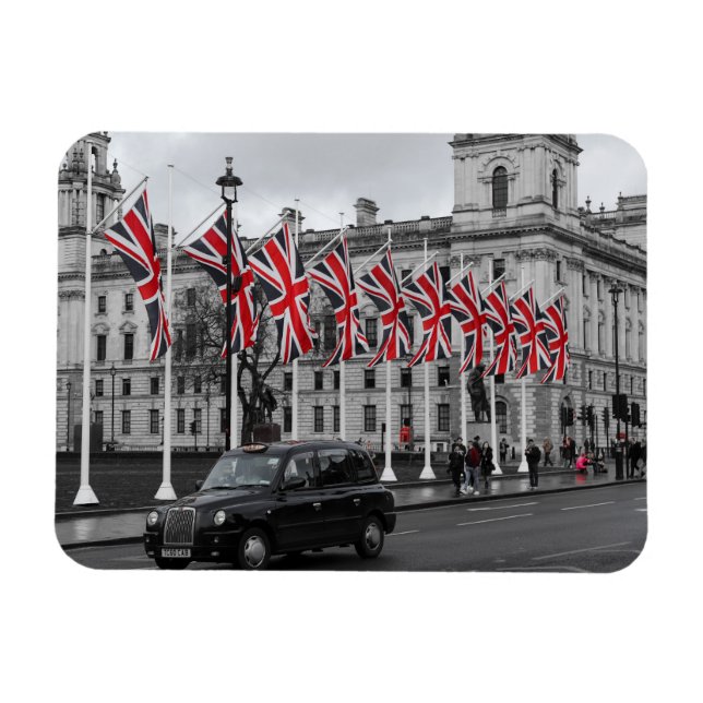 Imán Un cuadro de recuerdo de una escena de Londres (Horizontal)