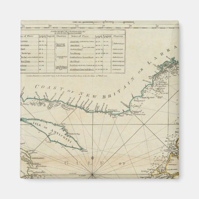 Imán Un Cuadro Del Golfo De San Lorenzo (Frente)