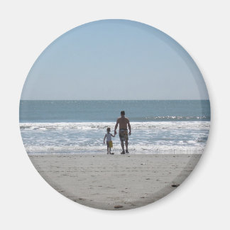 Imán Un día en la playa con papá