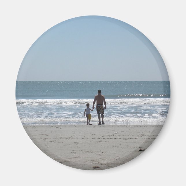 Imán Un día en la playa con papá (Frente)