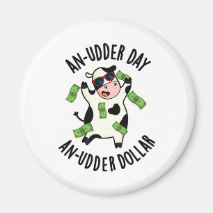 Imán Un Día Más Difícil Un Divertido Pun De Vaca Con Dó