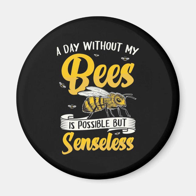 Imán Un día sin mis abejas (Frente)