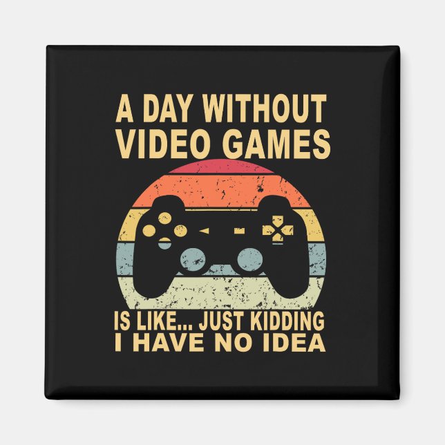 Imán Un día sin videojuegos es jugador (Frente)
