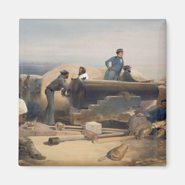 Imán Un día tranquilo en la batería de diamantes, plato (Frente)