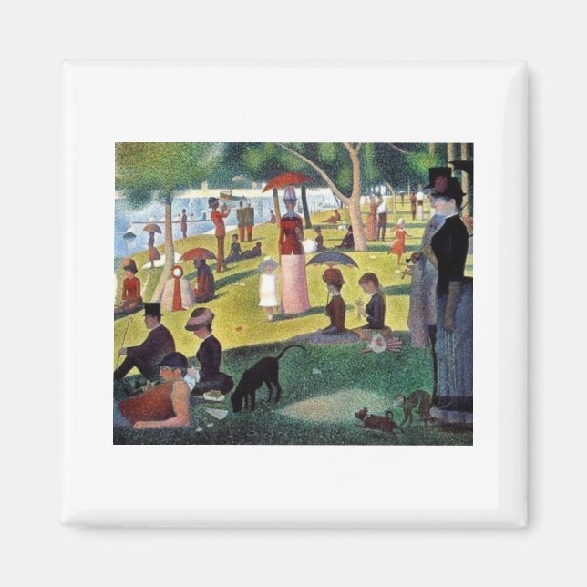 Imán Un dimanche après-midi à l'Îl by Georges Seurat (Frente)