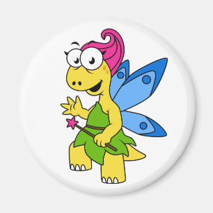 Imán Un dinosaurio de Fairysaur Personalizado.