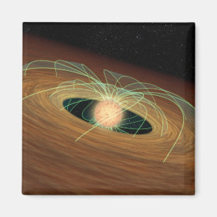 Imán Un disco de planeta-formación polvoriento en