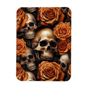 Imán Un diseño de la serie A Skull and Roses 9