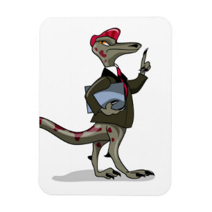 Imán Un empleado de Iguanodon Personalizado.