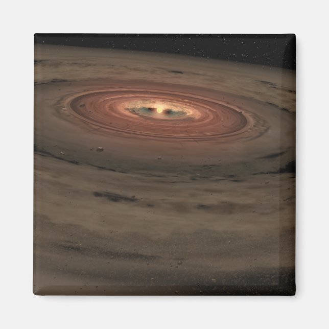 Imán Un enano marrón rodeado de un disco giratorio (Frente)