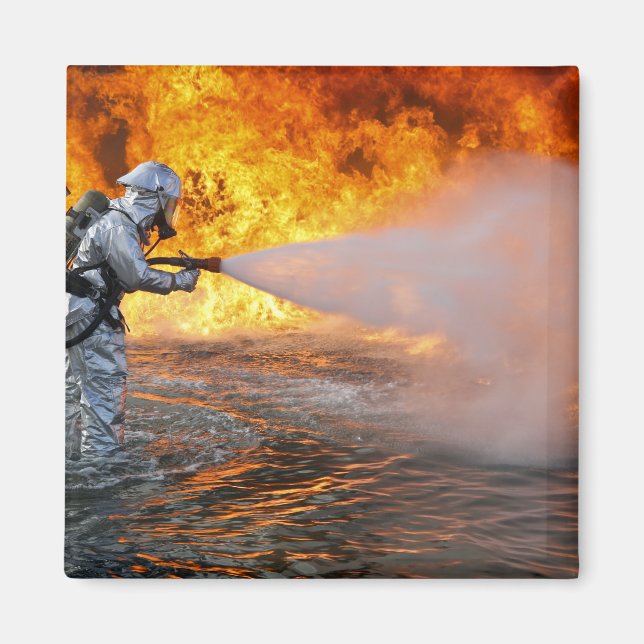 Imán Un equipo de rescate de bomberos (Frente)