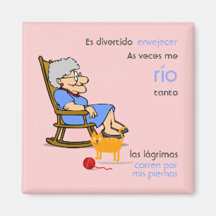 Imán Un español gracioso que envejece con ancianas