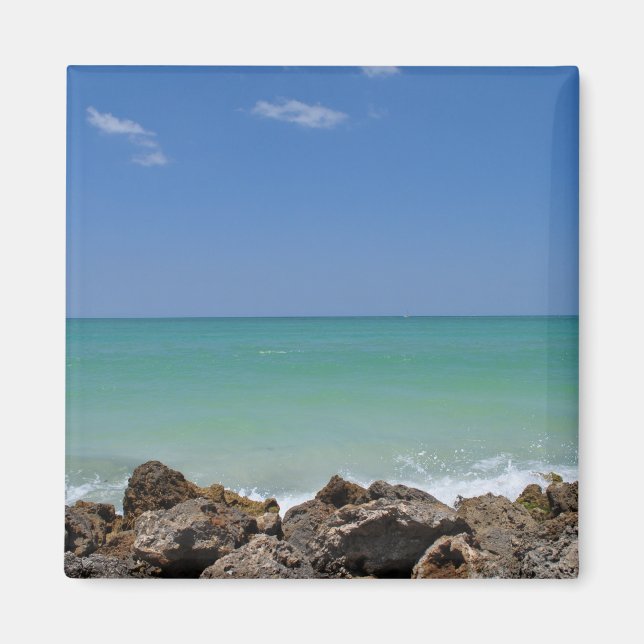 Imán Un Esplash Sobre Las Rocas (Frente)