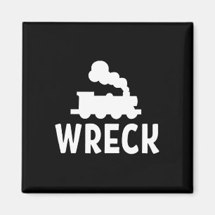 Imán Un extraño accidente de tren. Tee de Chiste sarcás