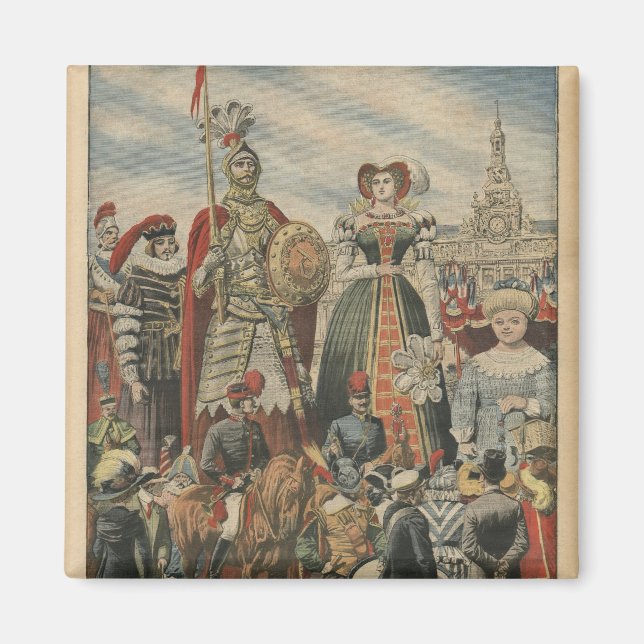 Imán Un festín pintoresco y tradicional (Frente)
