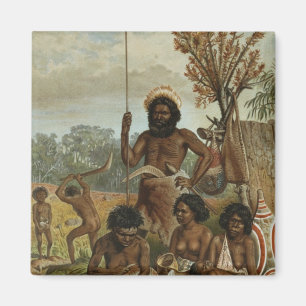 Imán Un fiesta australiano de la familia de Nuevo Gales