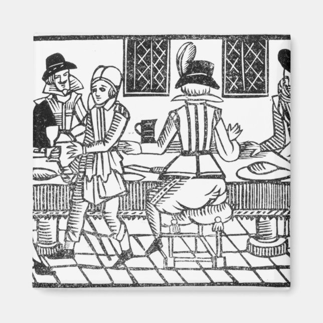 Imán Un Fiesta de cena, un libro de baladas de Roxburgh (Frente)