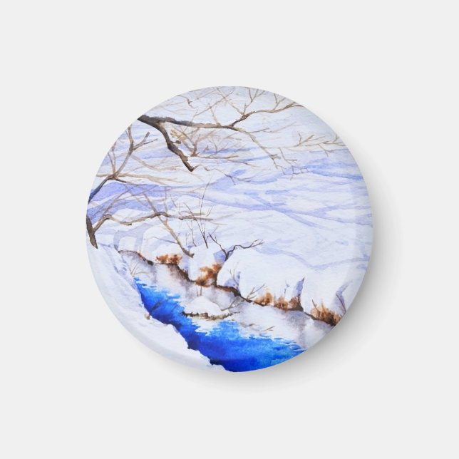 Imán Un flujo de nieve (Frente)