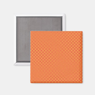 Imán un fondo naranja y amarillo con cuadrados pequeños