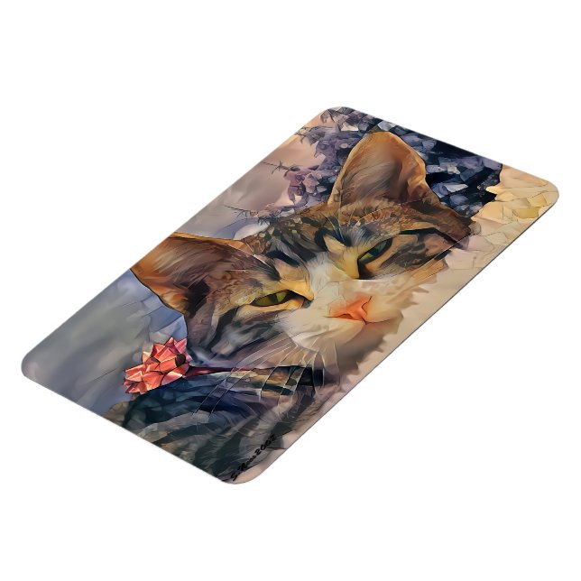 Imán Un gatito Navidad (Lado Izquierdo)