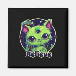 Imán Un Gato Extranjero Creía En Ufo Kawaii