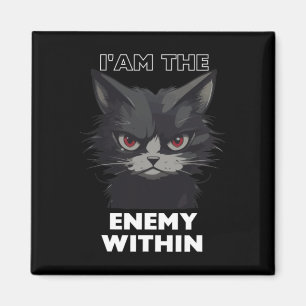 Imán Un gato gracioso que Trump bebe vota graciosamente