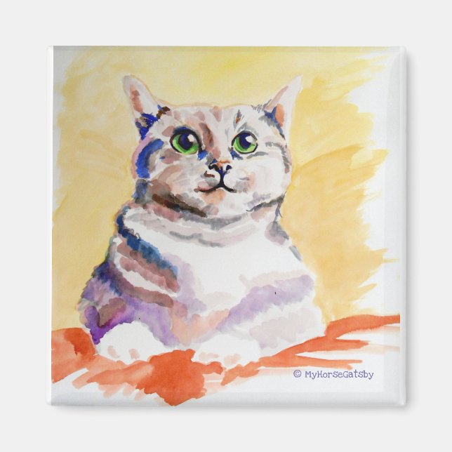 Imán Un gato mimado (Frente)