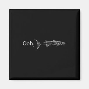 Imán Un Gracioso Regalo De Pesca De Ooh Racuda Para Mús