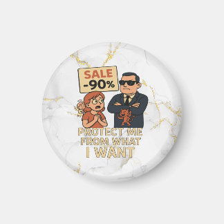 Imán Un gráfico humorístico al estilo personalizado