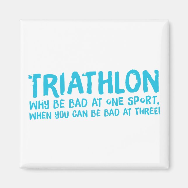 Imán Un gran regalo de Triatlón para tu amigo o familia (Frente)