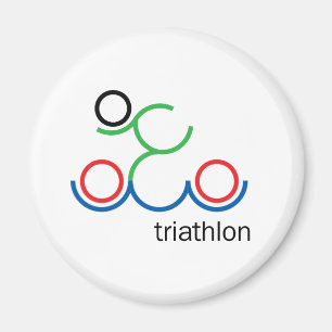 Imán Un gran regalo de Triatlón para tu amigo o familia