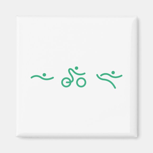 Imán Un gran regalo de Triatlón para tu amigo o familia (Frente)