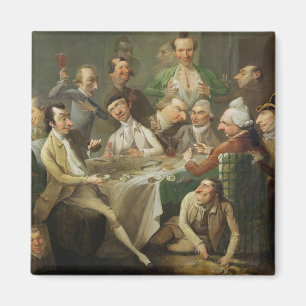 Imán Un grupo de la caricatura, c.1776 (aceite en lona)