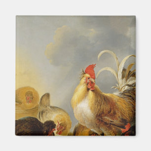 Imán Un grupo de las aves del corral, 1643