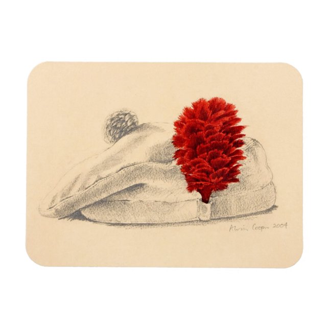 Imán Un hackle rojo Black Watch 2004 (Horizontal)